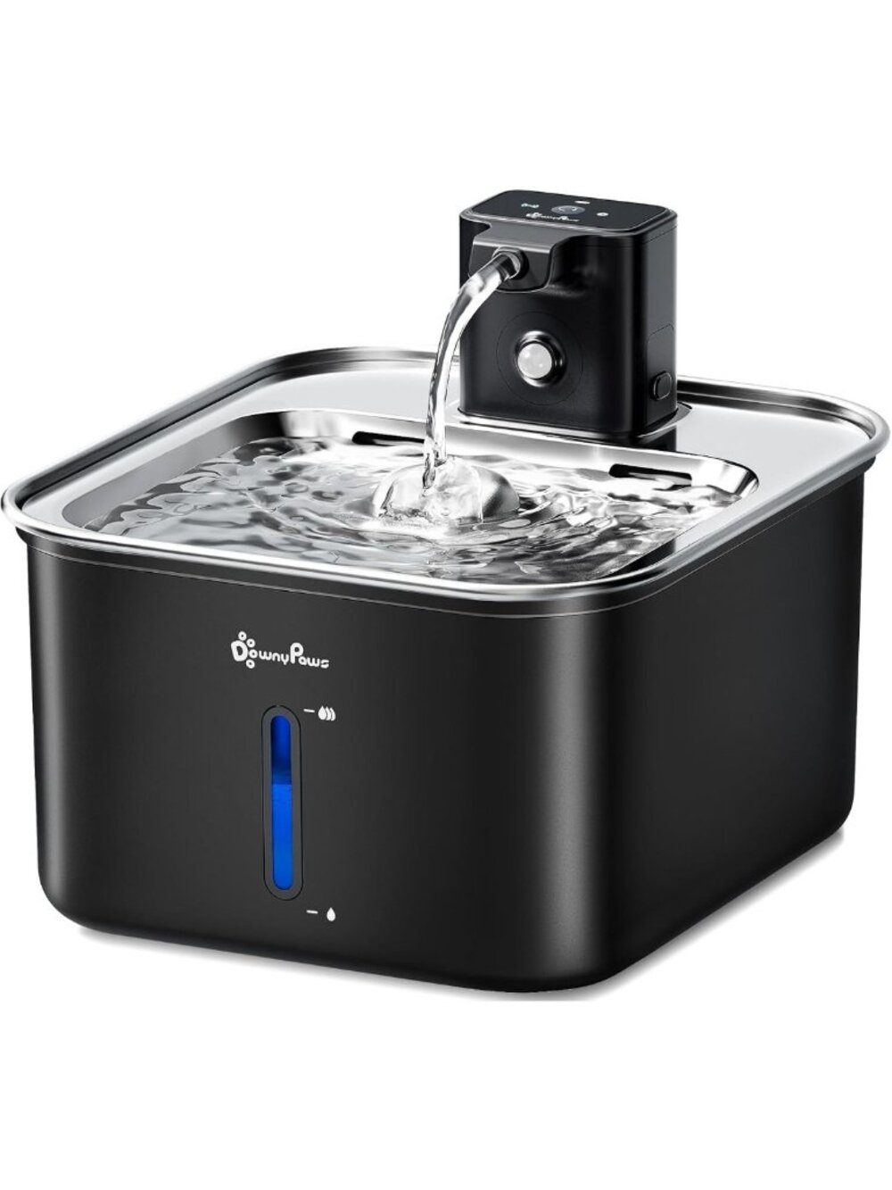 Stainless Steel Automatic Cat Water Fountain - Wireless, Pet Hydration Station